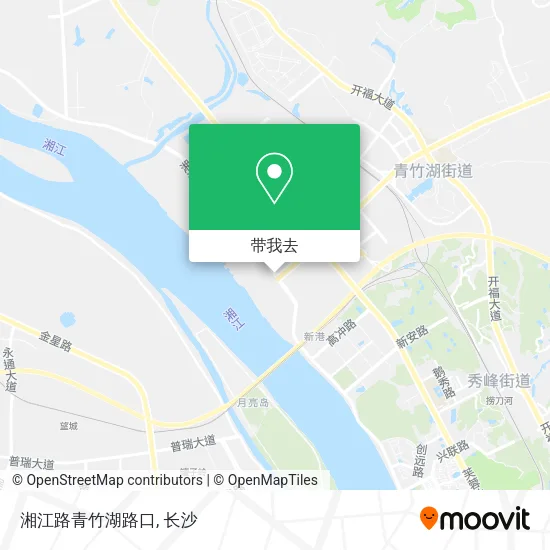 湘江路青竹湖路口地图