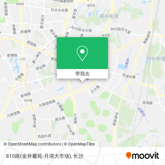 810路(金井馨苑-月湖大市场)地图