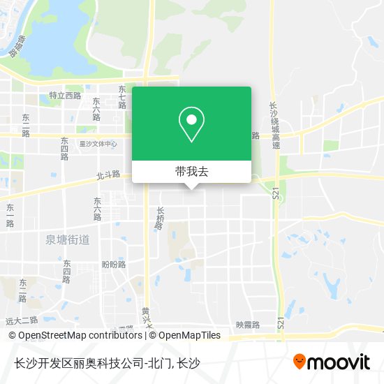 长沙开发区丽奥科技公司-北门地图