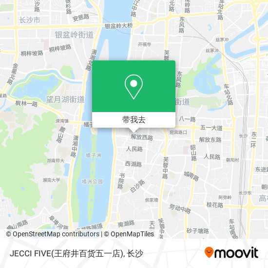 JECCI FIVE(王府井百货五一店)地图