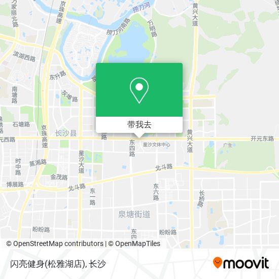 闪亮健身(松雅湖店)地图