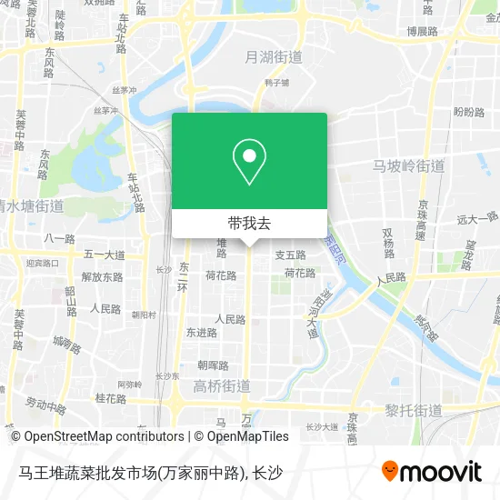 马王堆蔬菜批发市场(万家丽中路)地图