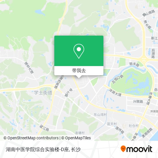 湖南中医学院综合实验楼-D座地图