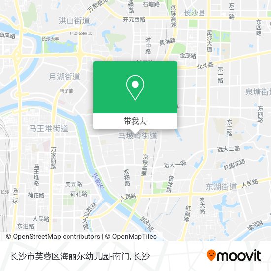 长沙市芙蓉区海丽尔幼儿园-南门地图