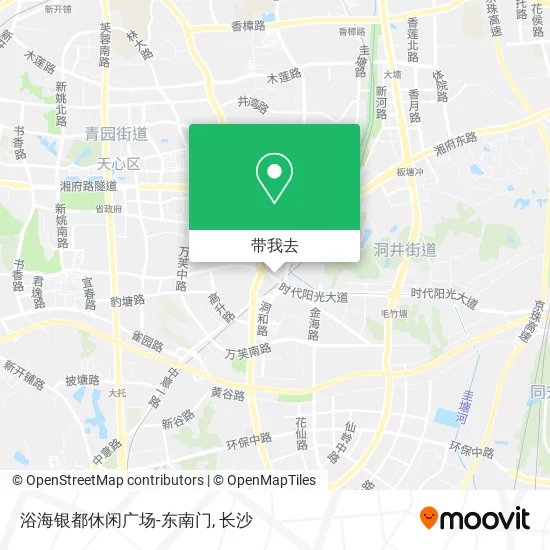 浴海银都休闲广场-东南门地图