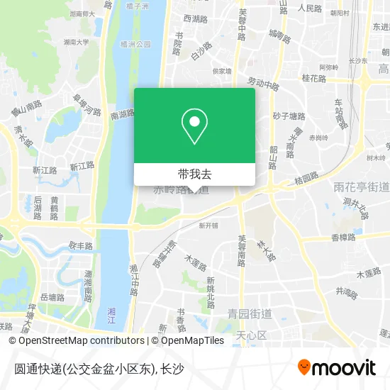 圆通快递(公交金盆小区东)地图