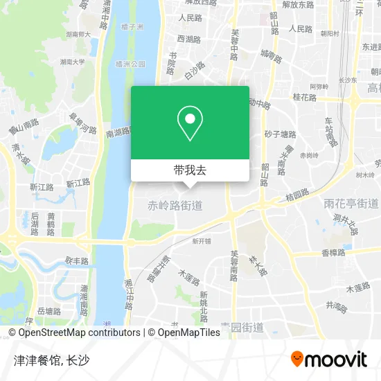 津津餐馆地图