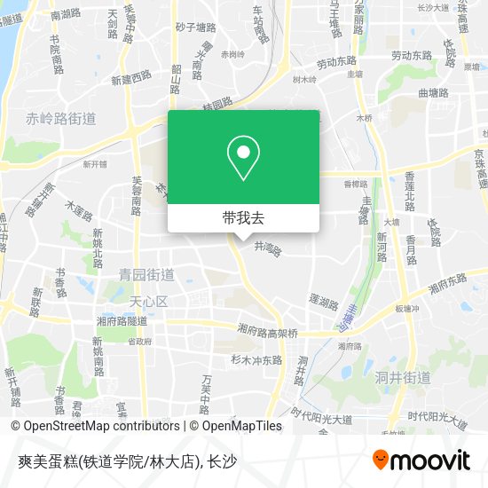 爽美蛋糕(铁道学院/林大店)地图