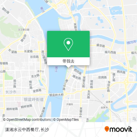 潇湘水云中西餐厅地图