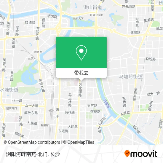 浏阳河畔南苑-北门地图