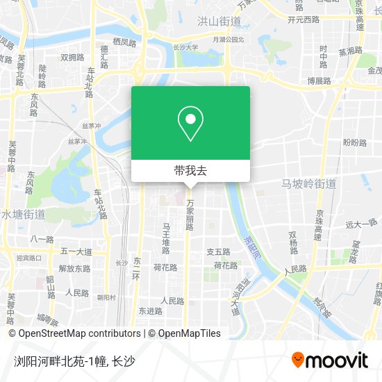 浏阳河畔北苑-1幢地图