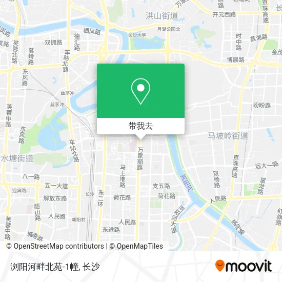 浏阳河畔北苑-1幢地图