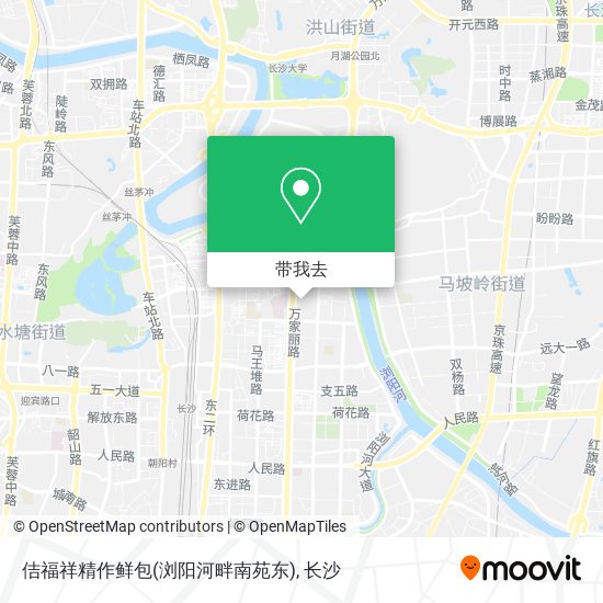 佶福祥精作鲜包(浏阳河畔南苑东)地图