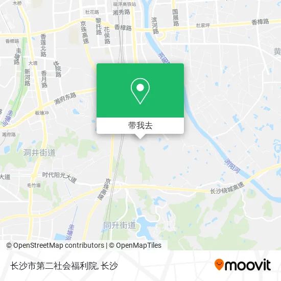 长沙市第二社会福利院地图