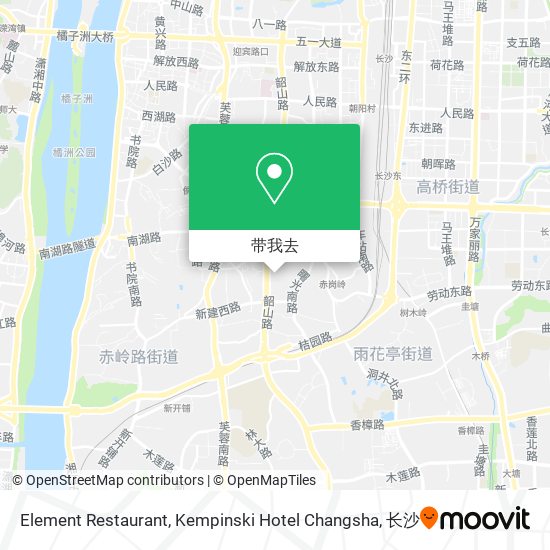 Element Restaurant, Kempinski Hotel Changsha地图