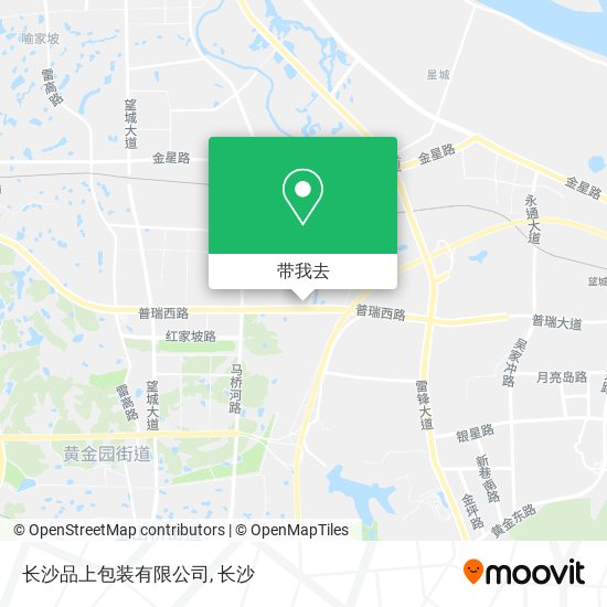 长沙品上包装有限公司地图