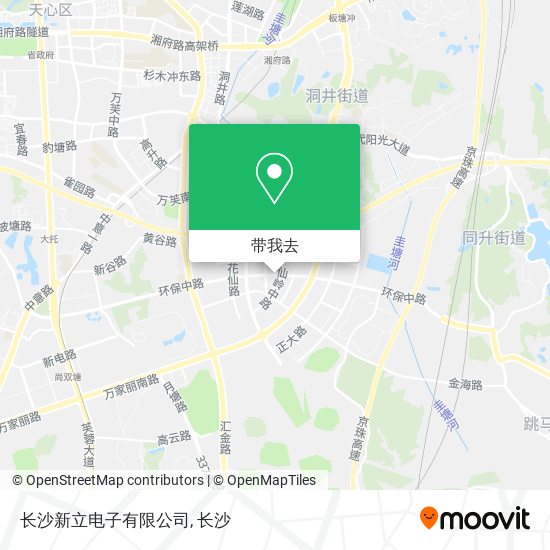 长沙新立电子有限公司地图