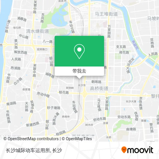 长沙城际动车运用所地图
