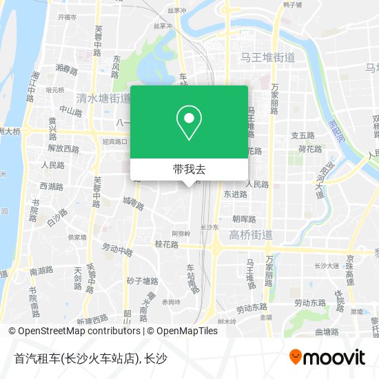 首汽租车(长沙火车站店)地图