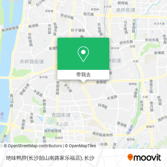 绝味鸭脖(长沙韶山南路家乐福店)地图