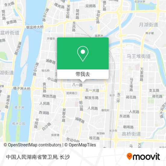 中国人民湖南省警卫局地图