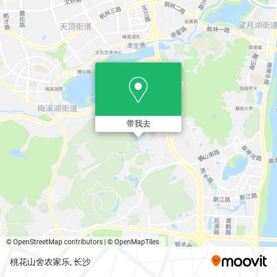 桃花山舍农家乐地图