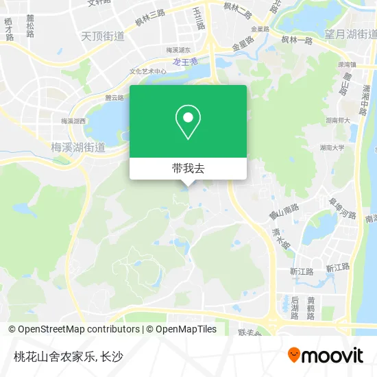 桃花山舍农家乐地图