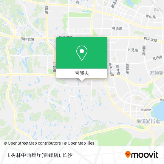 玉树林中西餐厅(雷锋店)地图