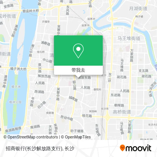 招商银行(长沙解放路支行)地图