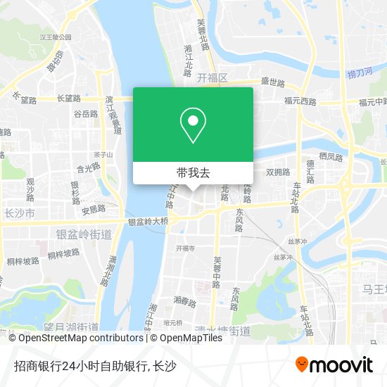 招商银行24小时自助银行地图