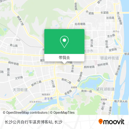 长沙公共自行车谋房博客站地图