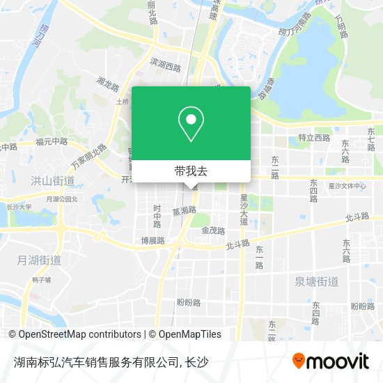 湖南标弘汽车销售服务有限公司地图