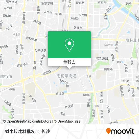 树木岭建材批发部地图
