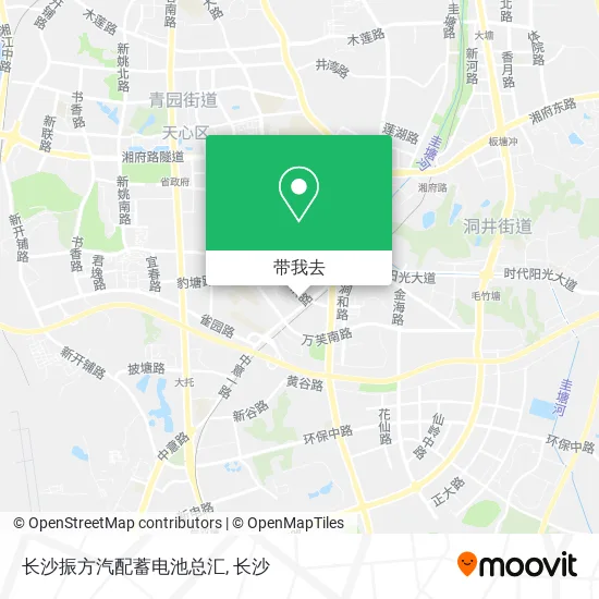 长沙振方汽配蓄电池总汇地图