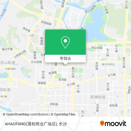 AHAOFANG(通程商业广场店)地图