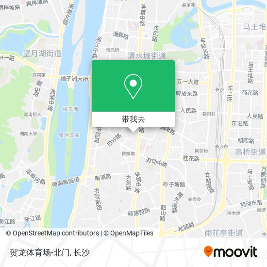 贺龙体育场-北门地图