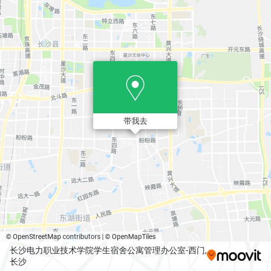 长沙电力职业技术学院学生宿舍公寓管理办公室-西门地图