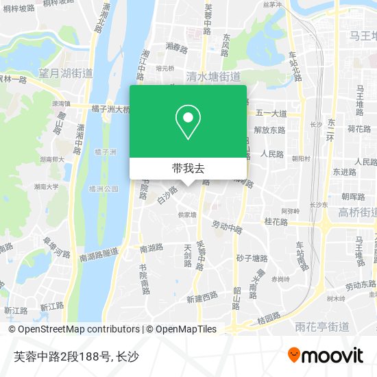 芙蓉中路2段188号地图