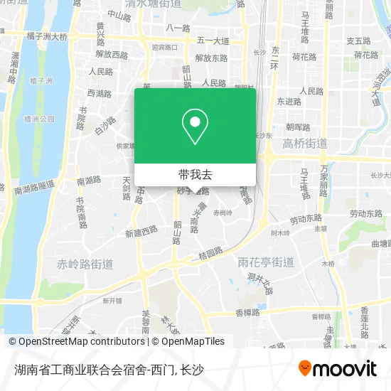 湖南省工商业联合会宿舍-西门地图