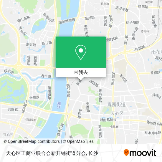 天心区工商业联合会新开铺街道分会地图