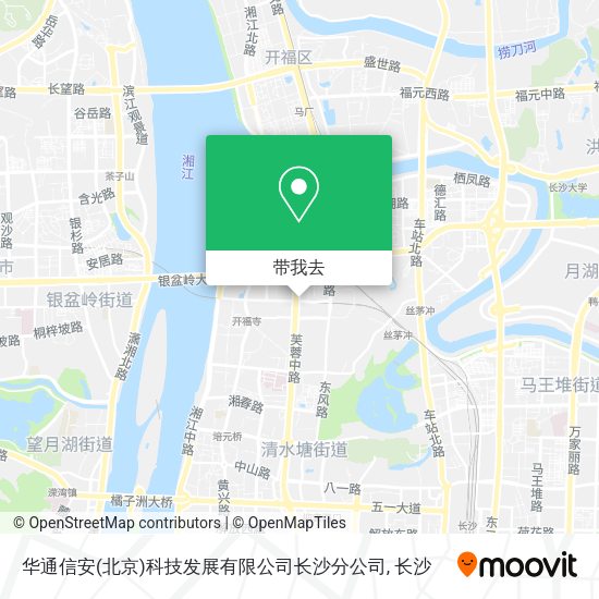 华通信安(北京)科技发展有限公司长沙分公司地图