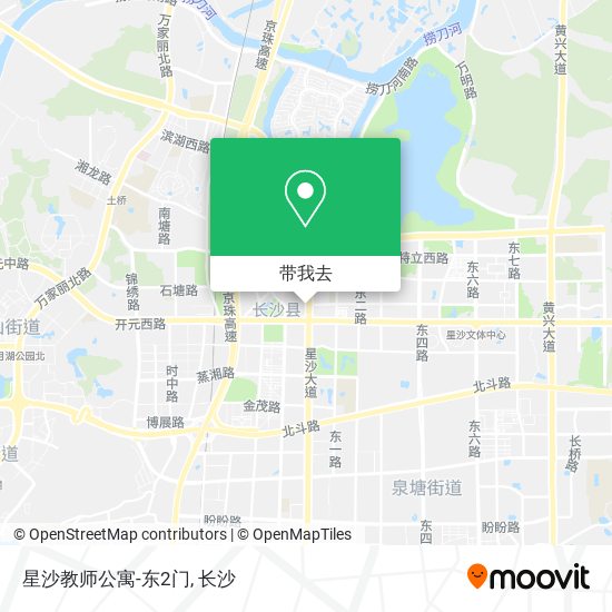 星沙教师公寓-东2门地图