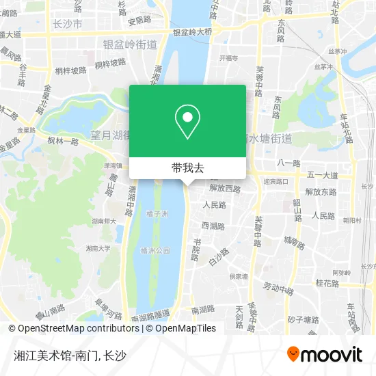 湘江美术馆-南门地图