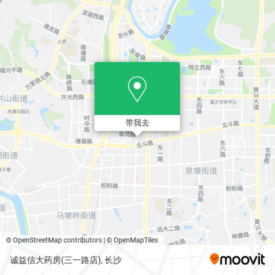 诚益信大药房(三一路店)地图