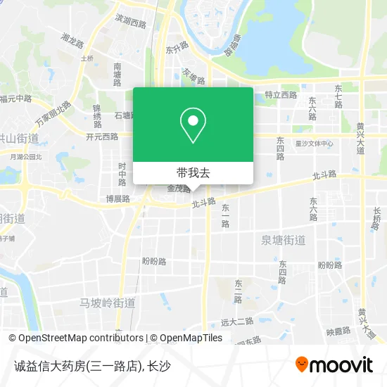 诚益信大药房(三一路店)地图