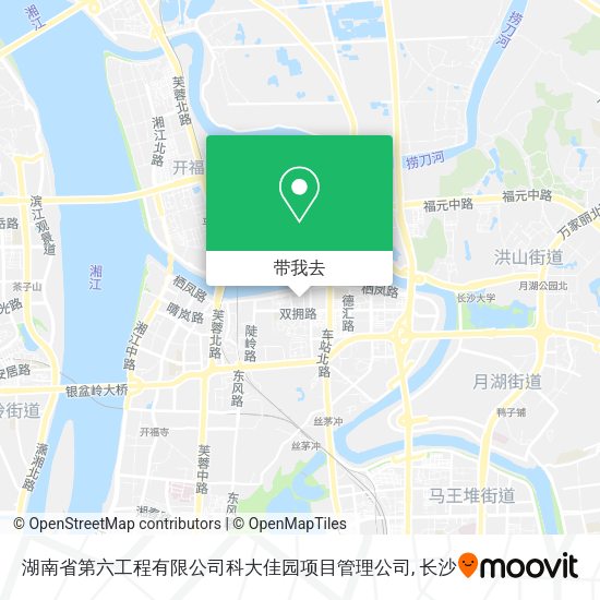 湖南省第六工程有限公司科大佳园项目管理公司地图