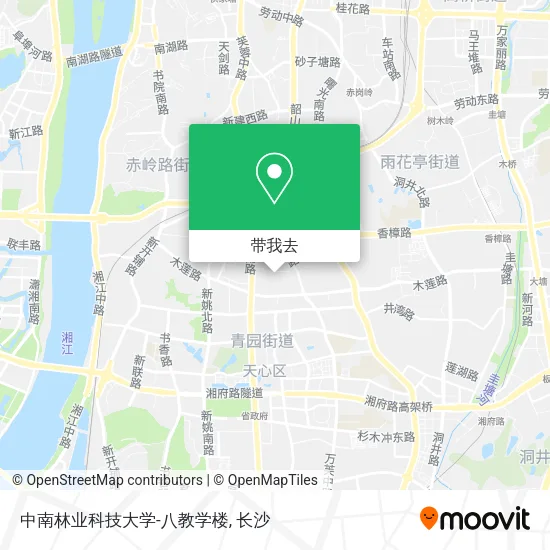 中南林业科技大学-八教学楼地图