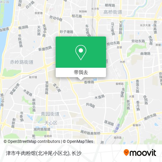 津市牛肉粉馆(北冲尾小区北)地图