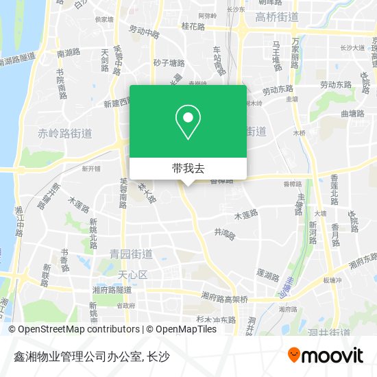 鑫湘物业管理公司办公室地图