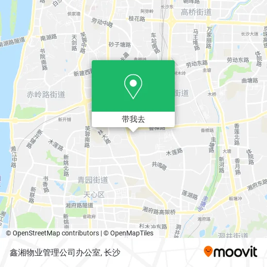 鑫湘物业管理公司办公室地图